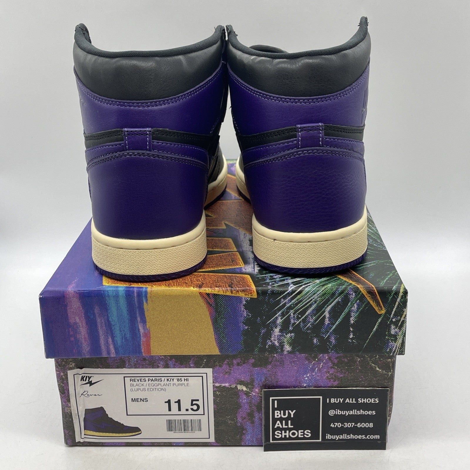 Size 11.5 - Air Kiy x Reves Paris ‘85 Hi “Lupus Edition”