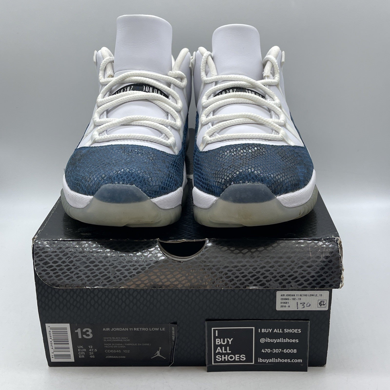 Size 13 - Air Jordan 11 Retro Low Snakeskin 2019 (CD6846-102)