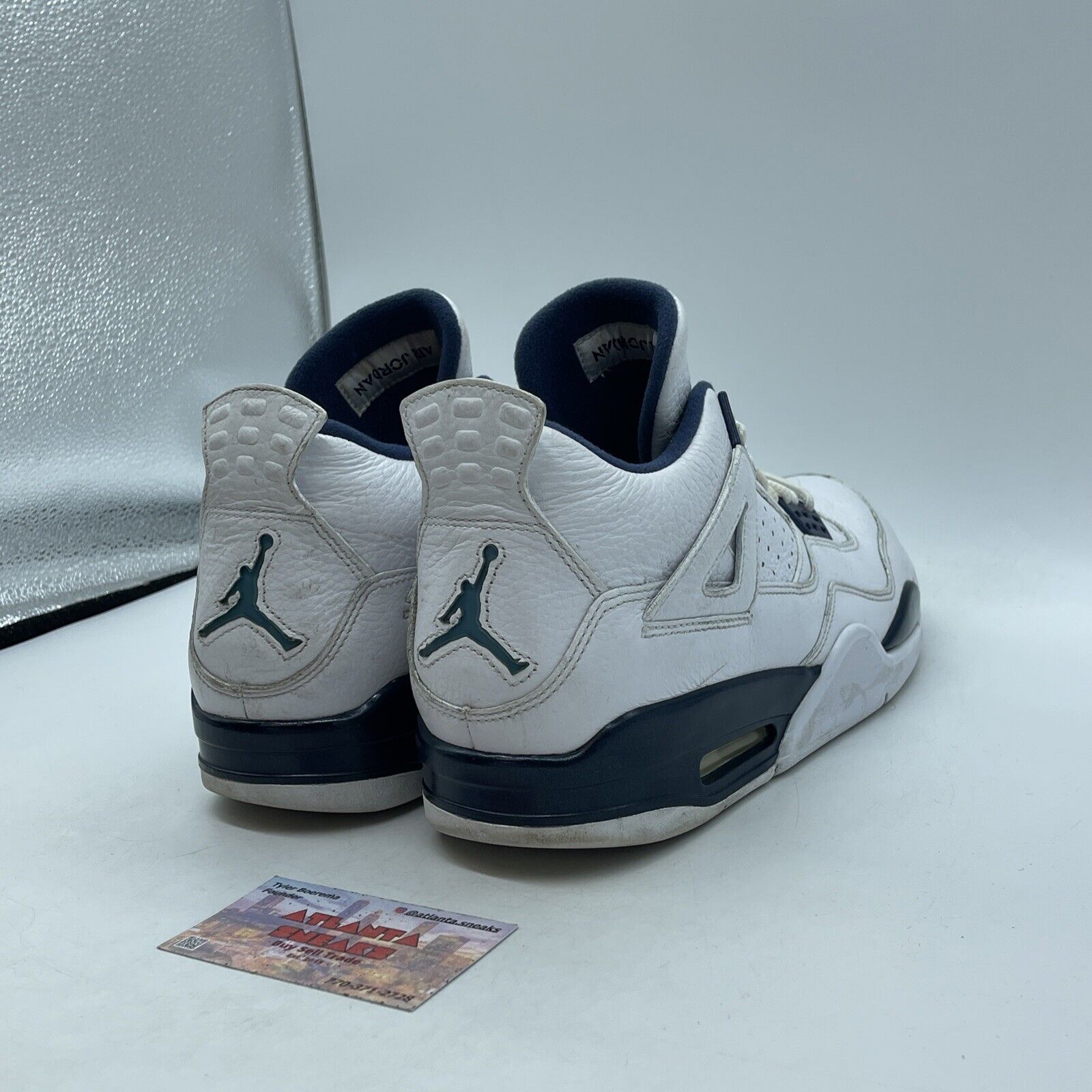 Size 11.5 - Air Jordan 4 Retro LS Columbia Blue White Leather (314254-107)