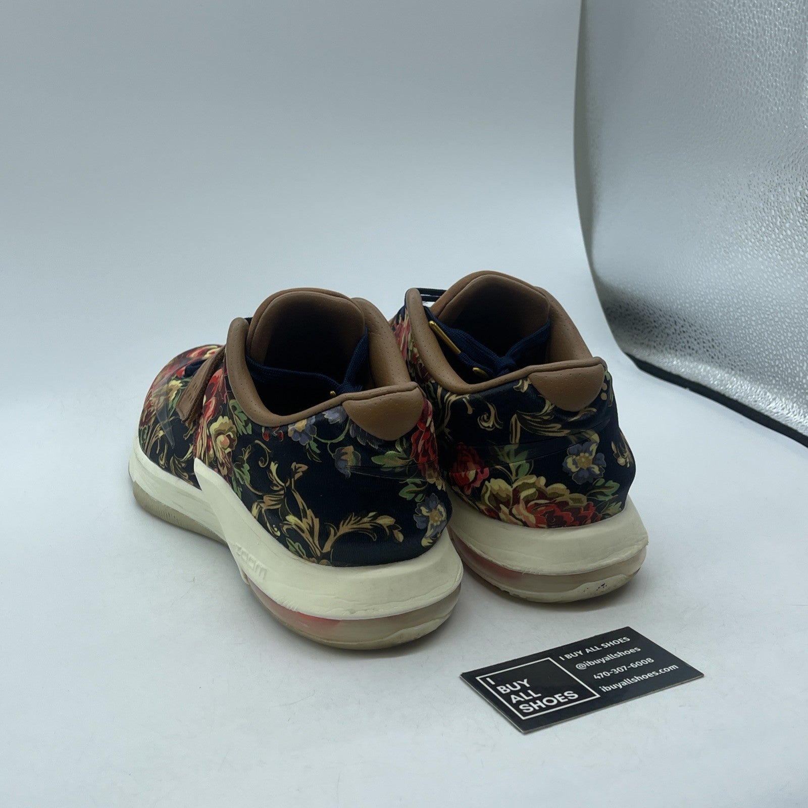 Size 11 - Nike KD 7 EXT QS Floral Brown Suede Leather (726438-400)