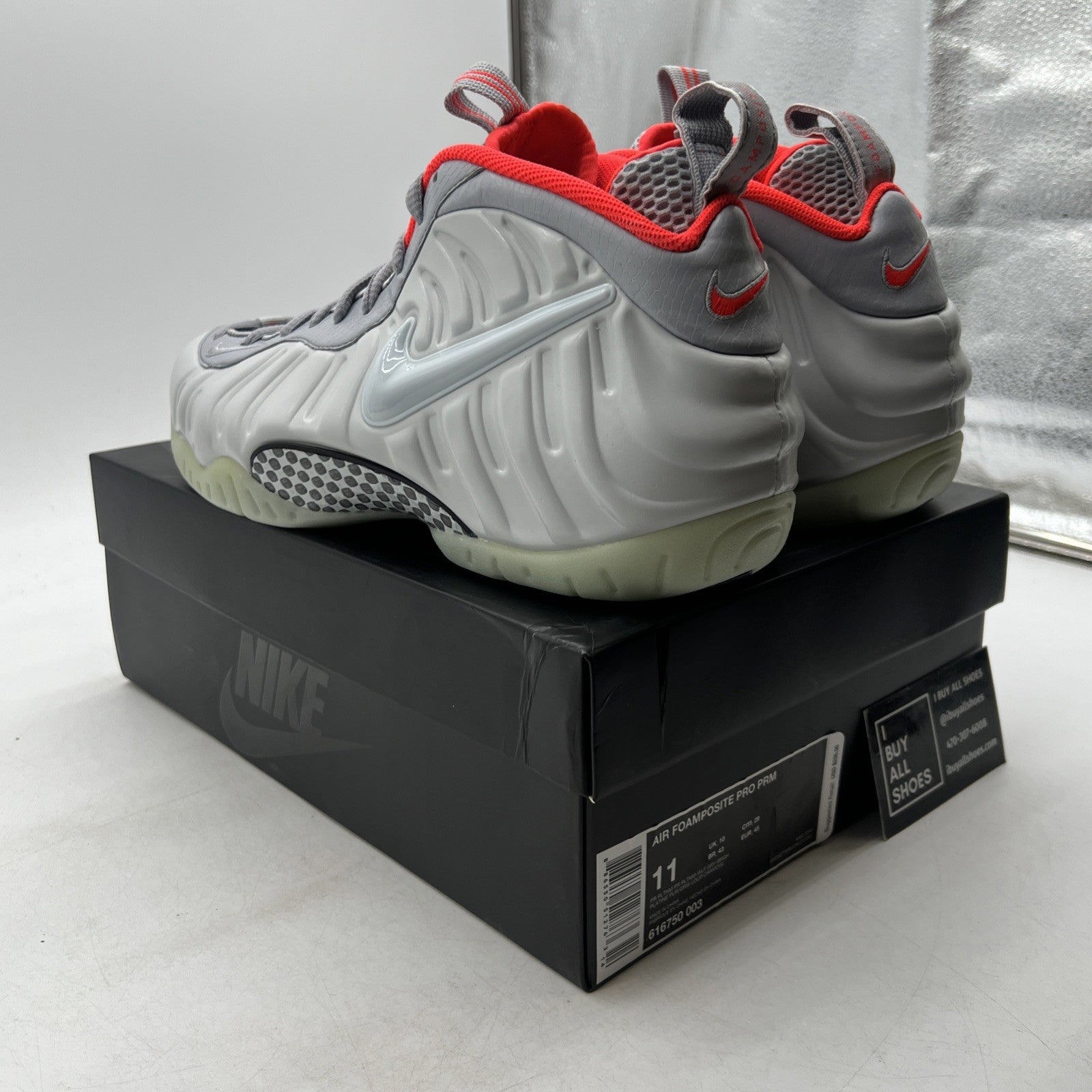 Size 11 - Nike Air Foamposite Pro Premium Pure Platinum (616750-003)