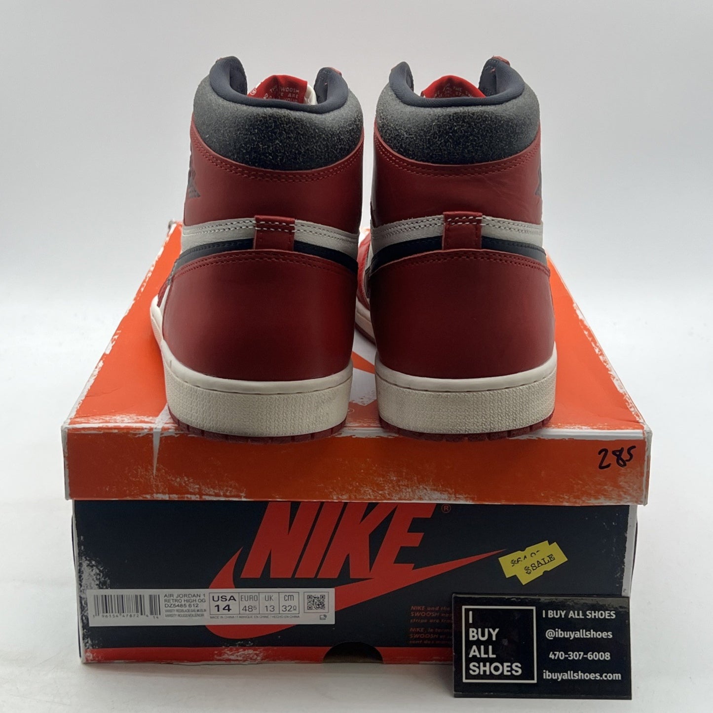 Size 14 -Air Jordan 1 Retro High OG Chicago Reimagined Lost & Found (DZ5485-612)
