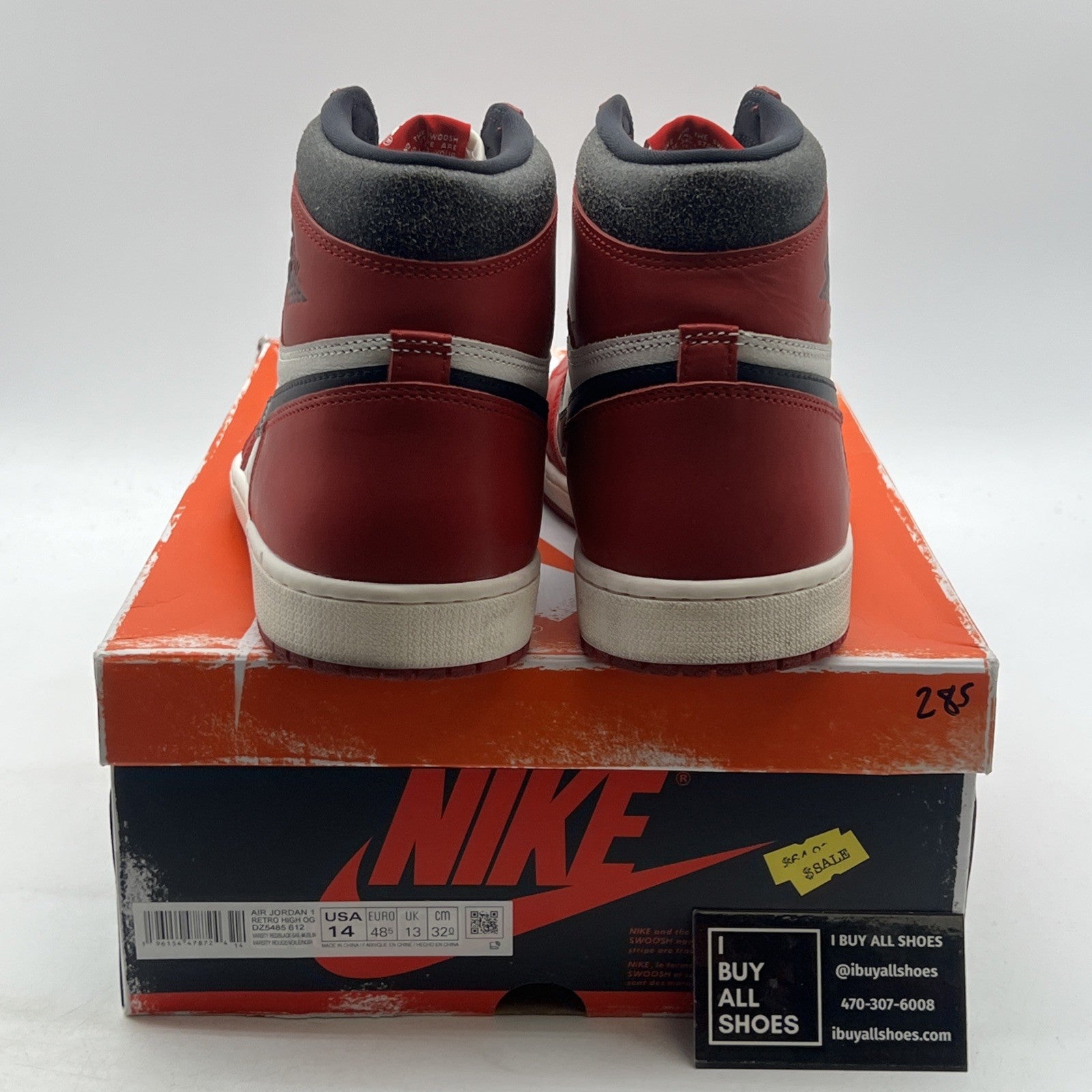 Size 14 -Air Jordan 1 Retro High OG Chicago Reimagined Lost & Found (DZ5485-612)