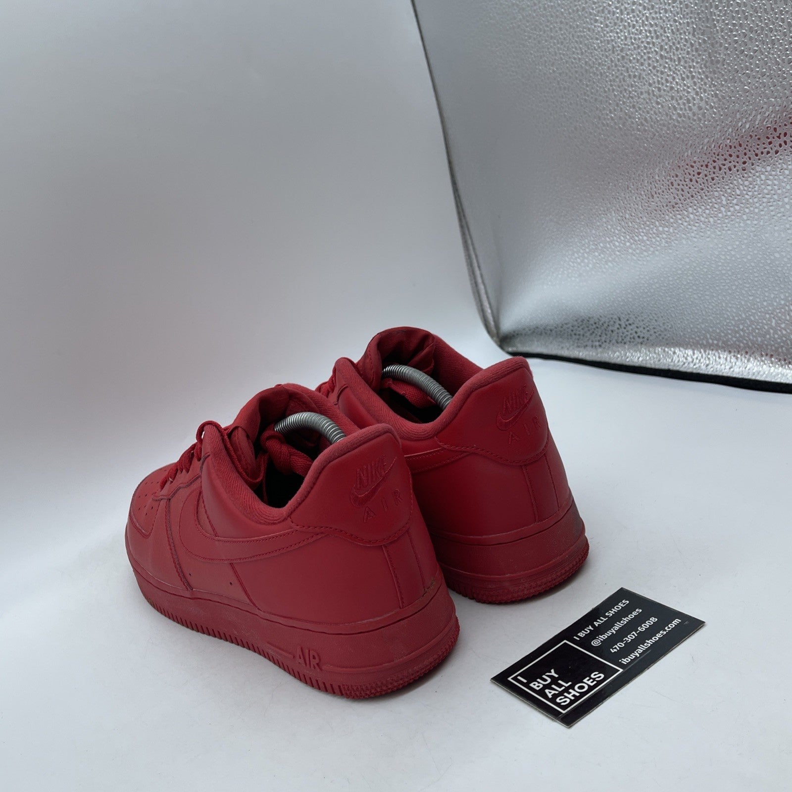 Size 10.5 - Nike Air Force 1 Low Triple Red Leather (CW6999-600)