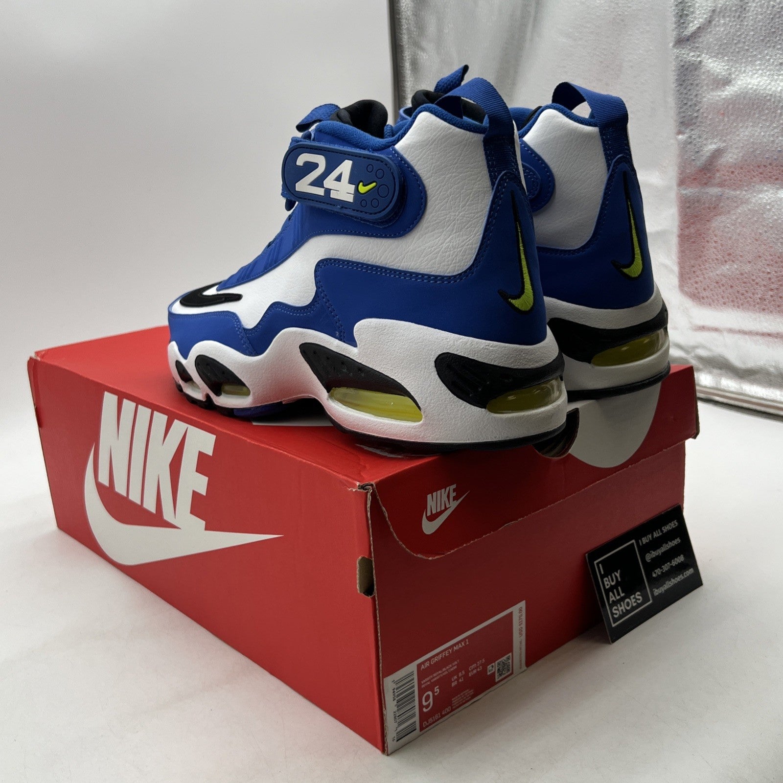 Size 9.5 - Nike Air Griffey Max 1 2021 Varsity Royal (DJ5161-400)