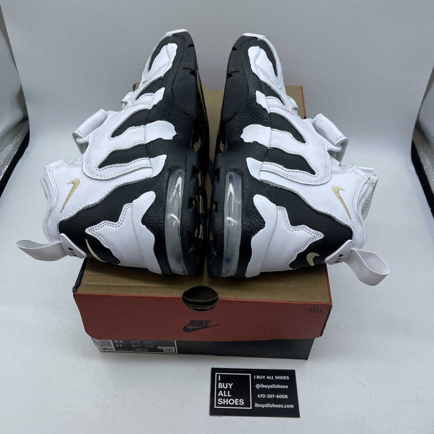 Size 9.5 - Nike Air DT Max '96 'Colorado Away' White Black Gold (HM9236-100)