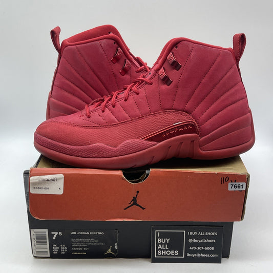 Size 7.5 - Air Jordan 12 Retro Gym Red Suede (130690-601)
