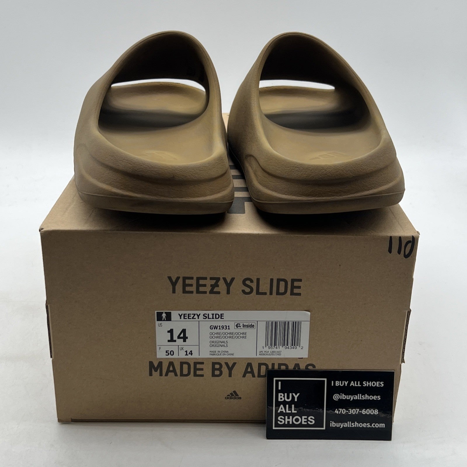 Size 14 - Adidas Yeezy Slide Ochre (GW1931)
