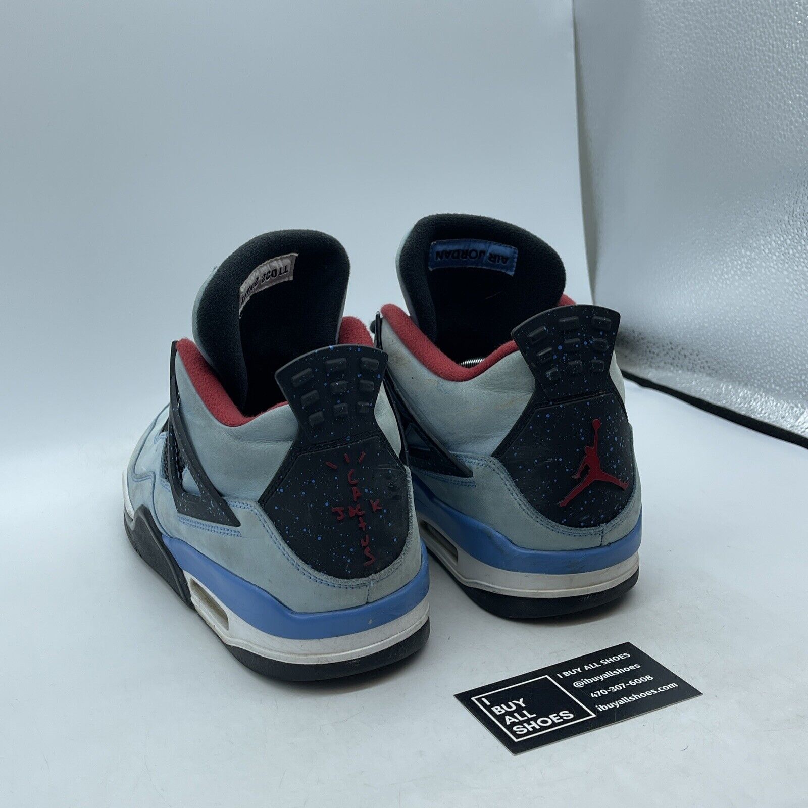 Size 12 - Jordan 4 Retro x Travis Scott Mid Cactus Jack Blue Suede (308497-406)