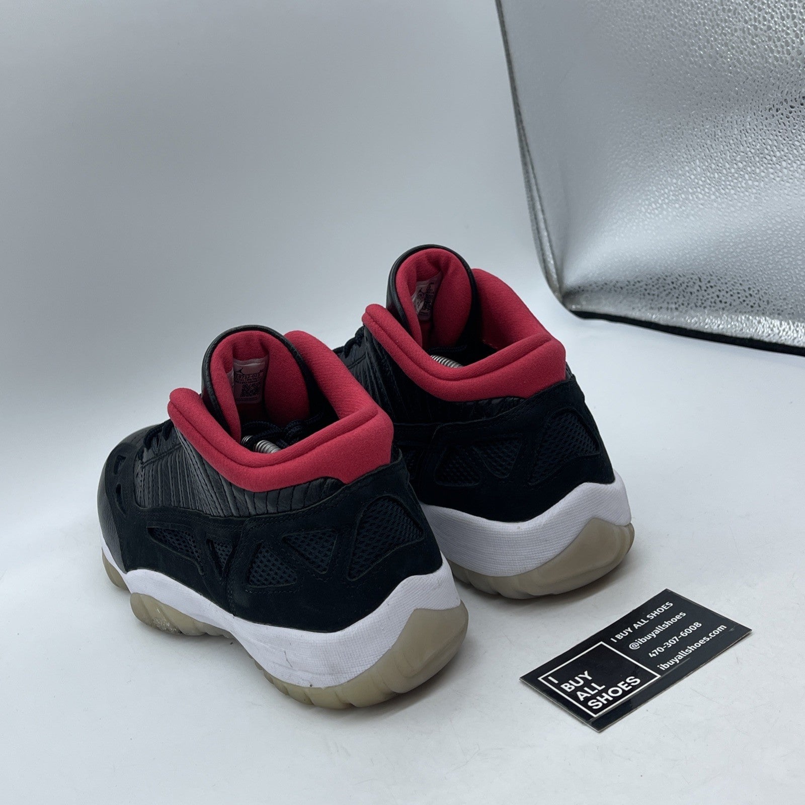 Size 11.5 - Air Jordan 11 Retro IE 2021 Low Bred Black Suede (919712-023)