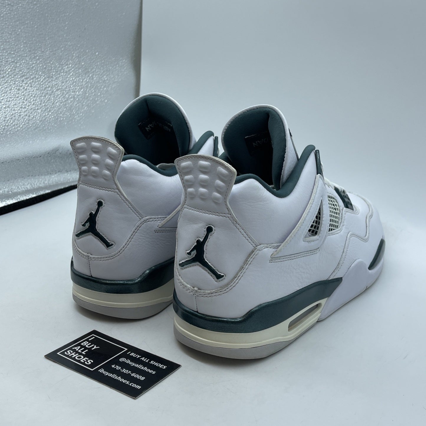 Size 12 - Air Jordan 4 Retro Oxidized Green White Leather (FQ8138-103)