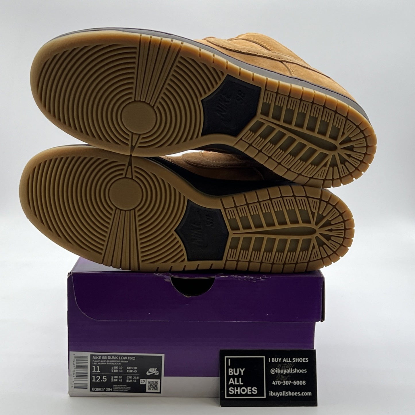 Size 11 - Nike Dunk Pro SB Low Wheat Mocha (BQ6817-204)