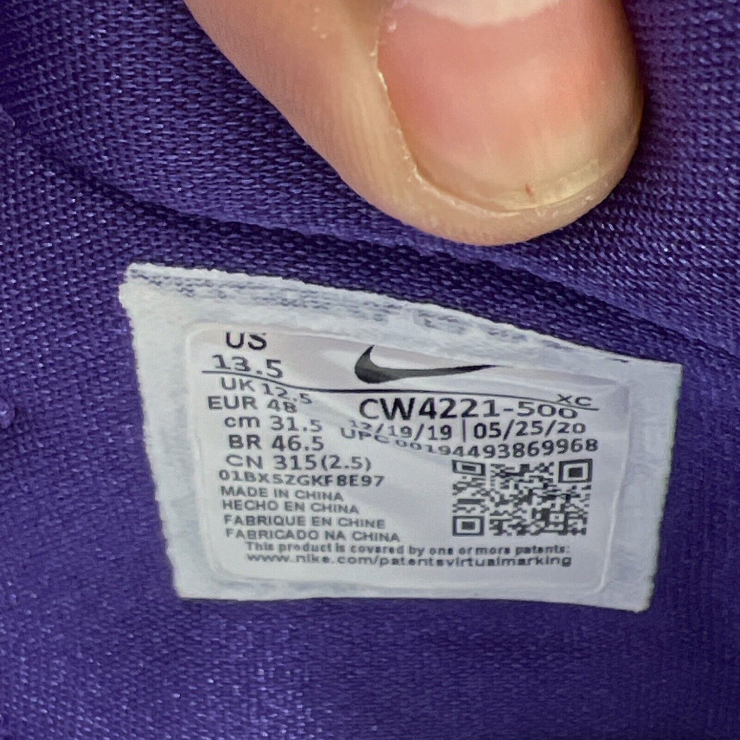 Nike Lebron Solider 14 TB XIV Basketball Shoes Promo Purple/White (CW4221-500)