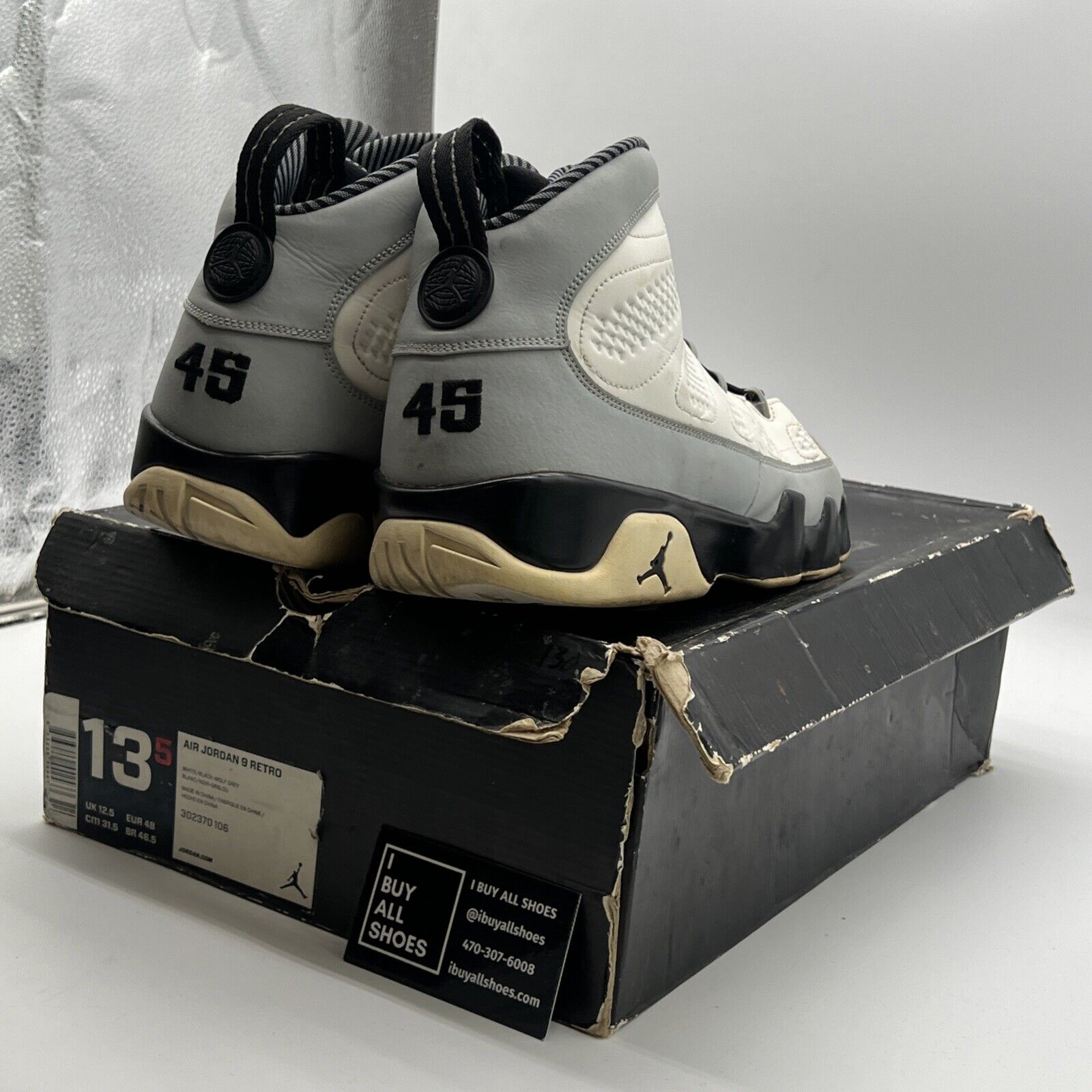 Size 13.5 - Air Jordan 9 Retro Barons (302370-106)
