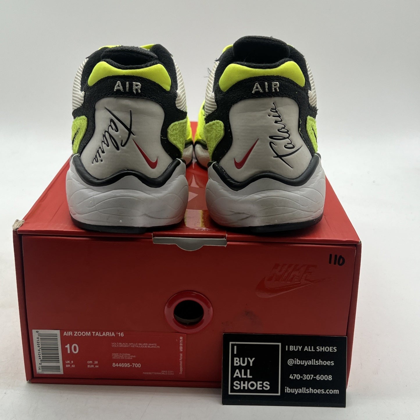 Size 10 - Nike Air Zoom Talaria '16 Volt (844695-700)