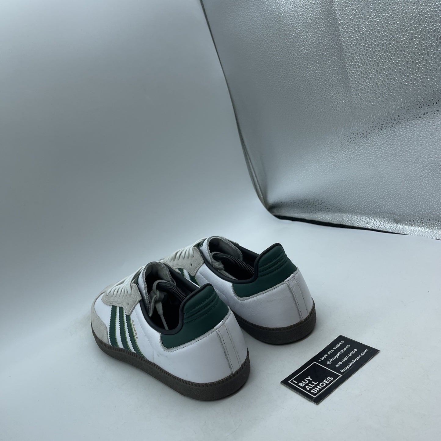 Size 14 - adidas Samba ADV White College Green (GY6940)