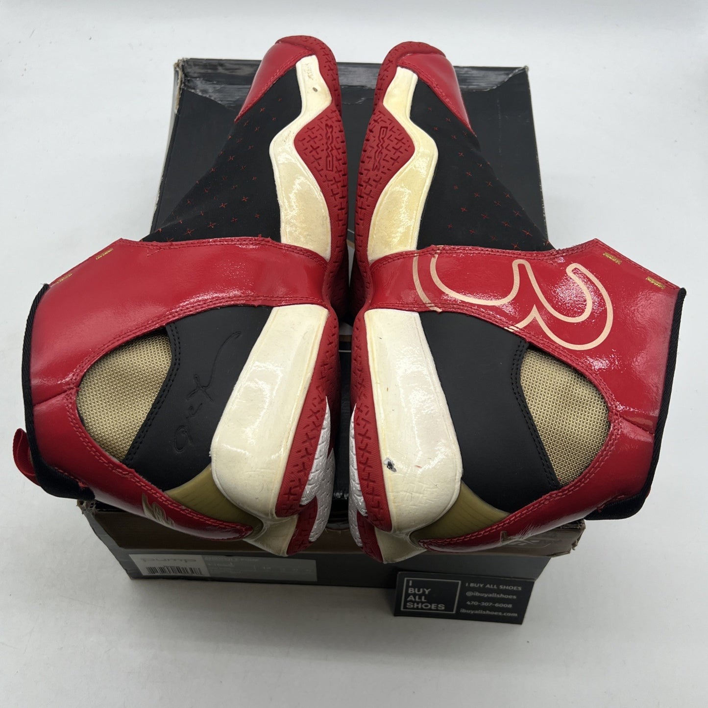 Size 13 - Reebok Answer X Pump Black Red (4-160985)