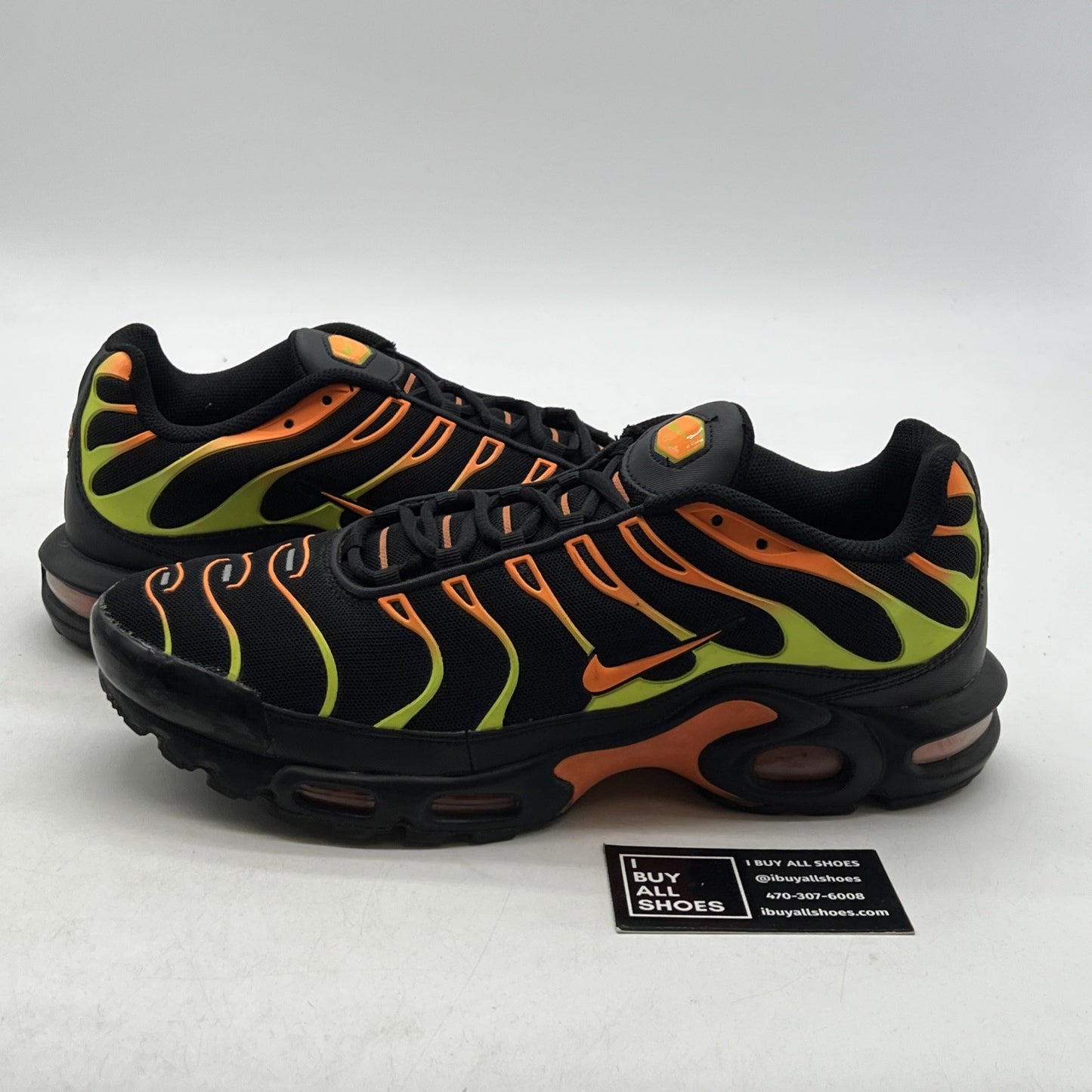Size 12 - Nike Air Max Plus Black Volt Total Orange (852630-033)