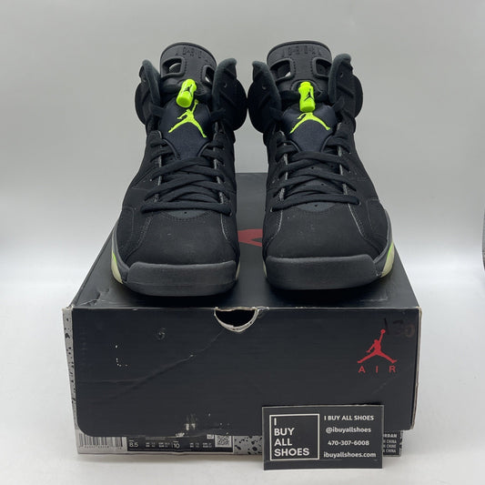 Size 8.5 - Air Jordan 6 Retro Electric Green 2021 Black Suede (CT8529-003)