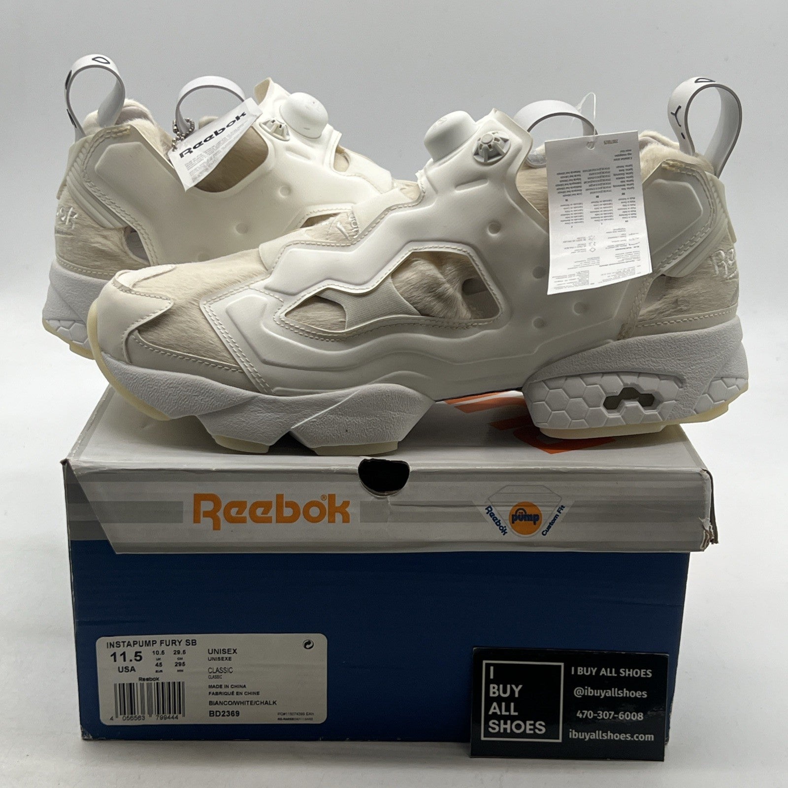 Size 11.5 - Reebok Sneakerboy x InstaPump Fury White (BD2369)