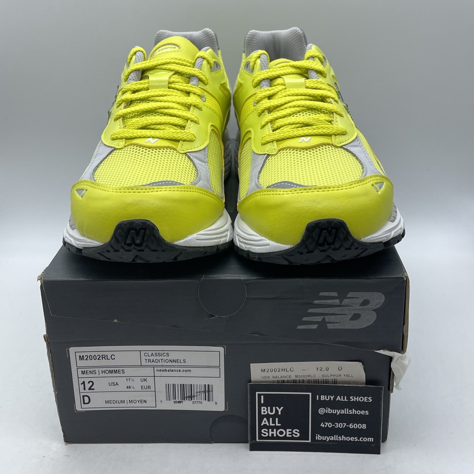 Size 12 - New Balance 2002R Sulpher Yellow (M2002RLC)