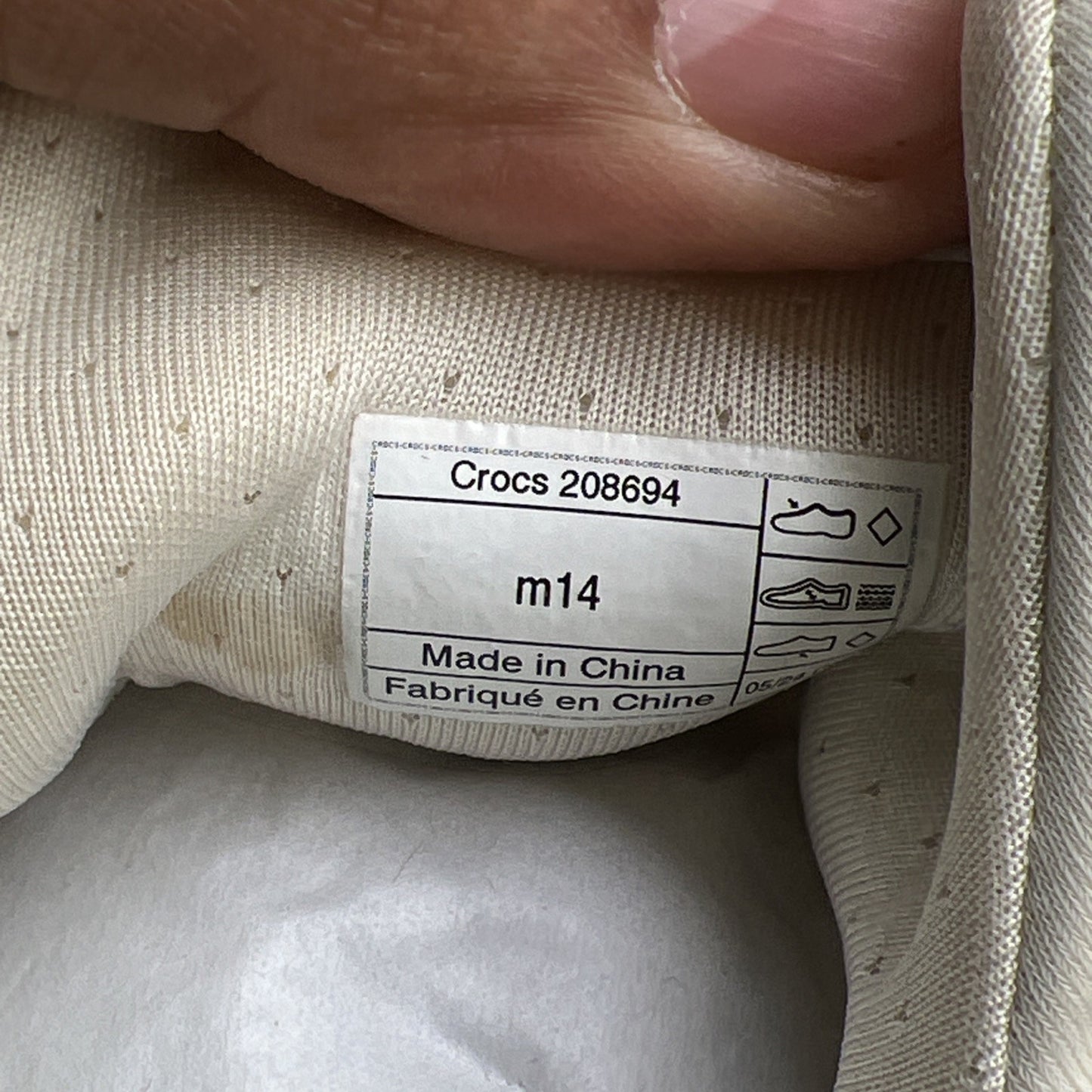 Size 14 - Crocs Salehe Bembury x Pollex Juniper Tahini (208694-1RW)