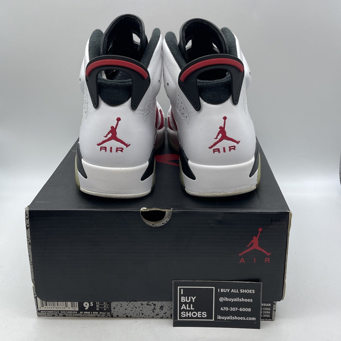 Size 9.5 - Air Jordan 6 Retro 2014 Carmine (384664-160)