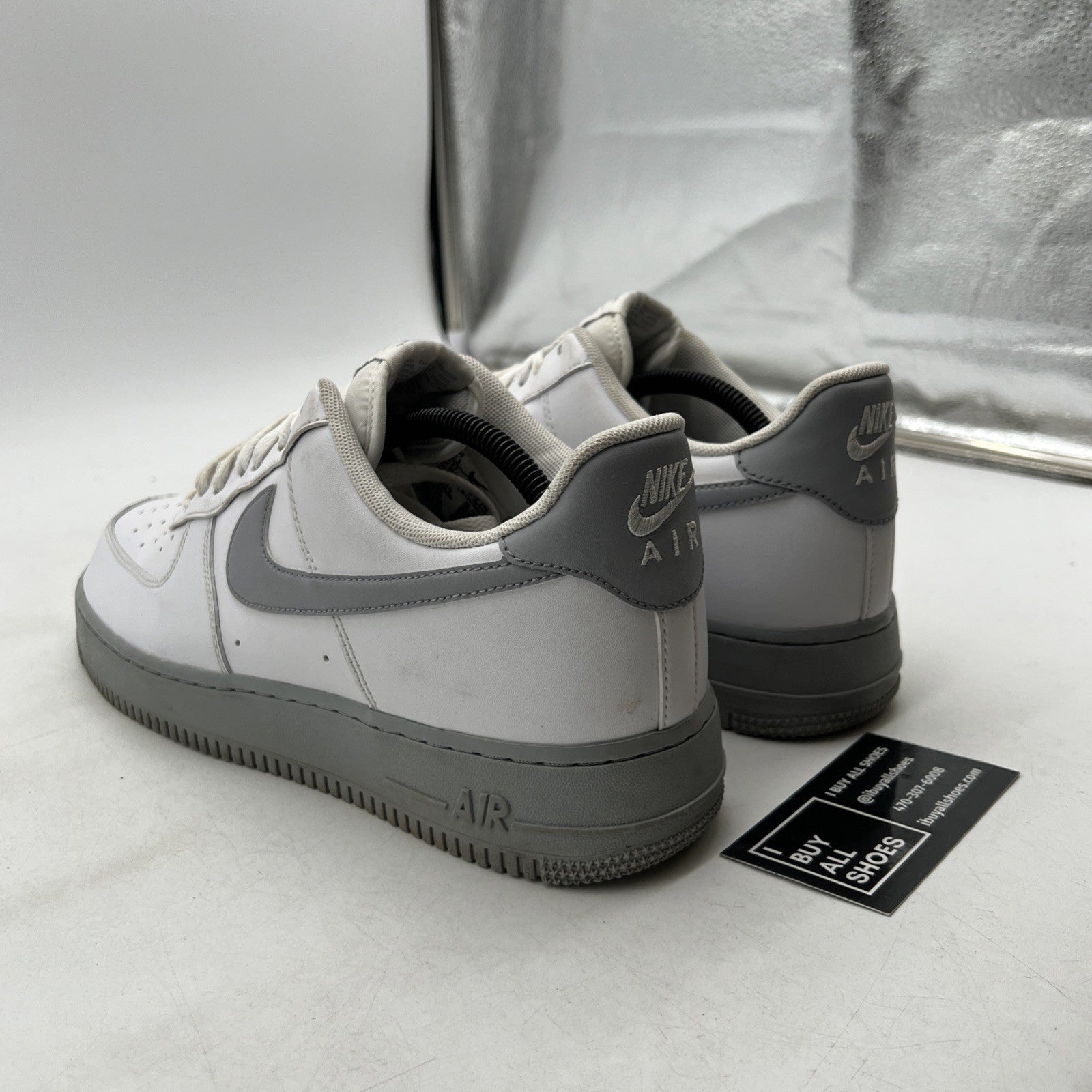 Size 10.5 - Nike Air Force 1 '07 White Grey Sole (CK7663-104)