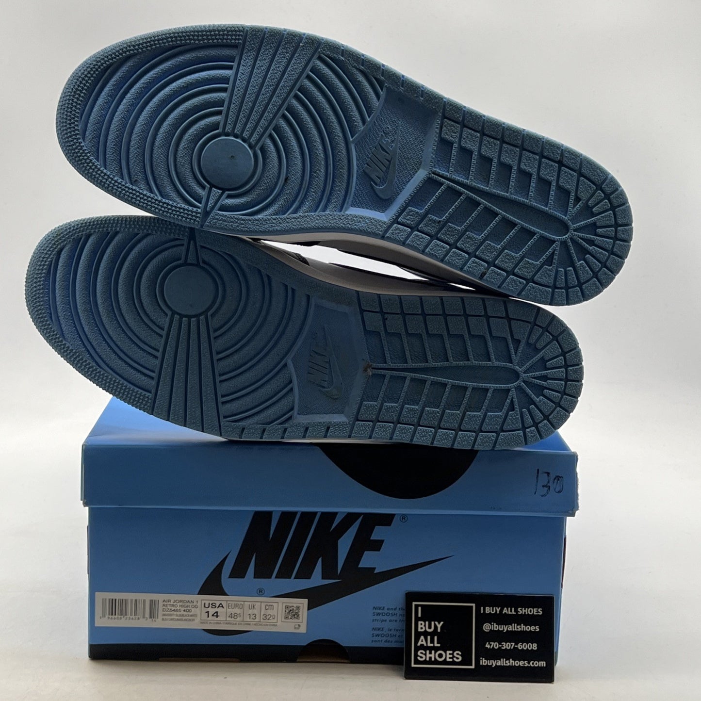 Size 14 - Air Jordan 1 Retro OG High UNC Toe (DZ5485-400)