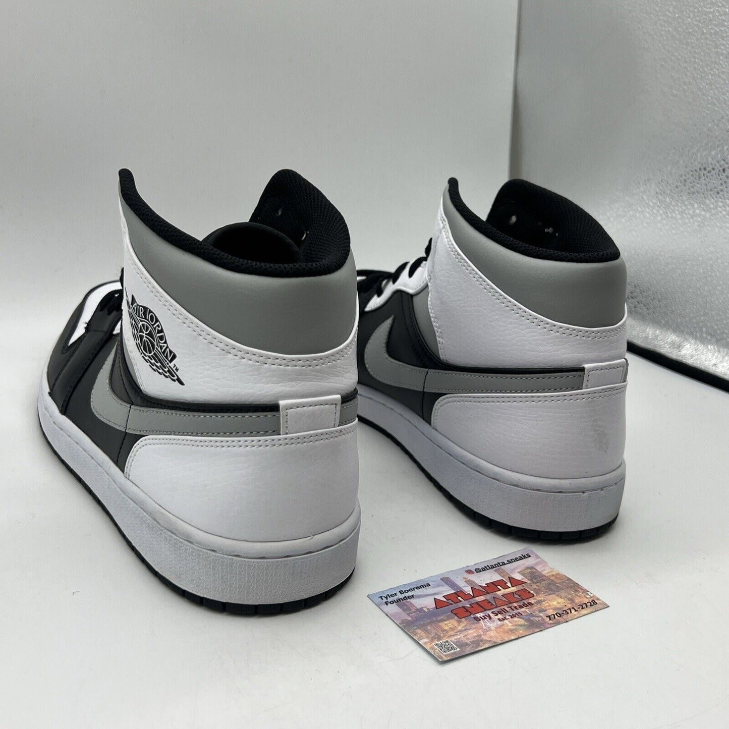 Size 13 - Air Jordan 1 White Shadow Black White Grey Leather