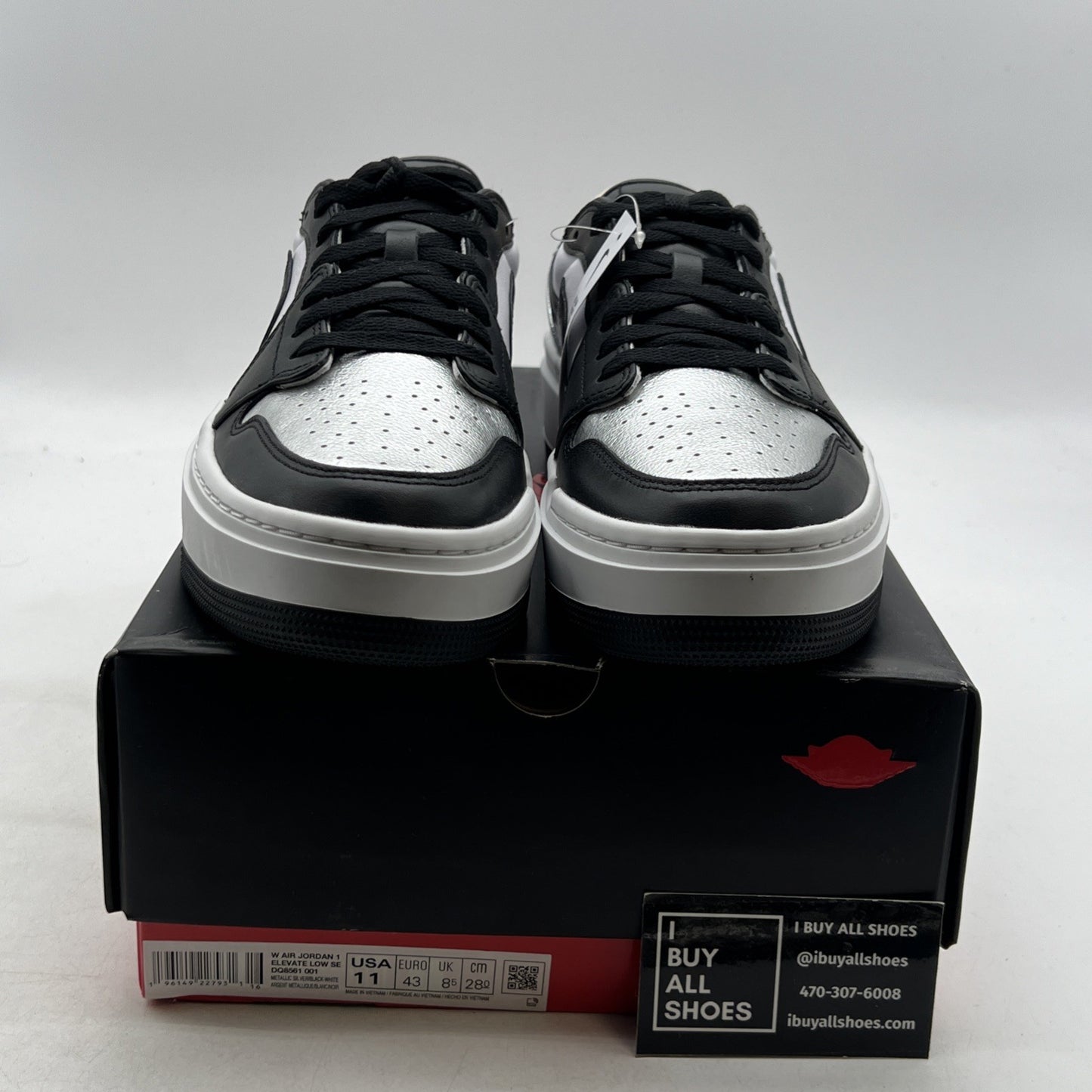 Size 11 - Air Jordan 1 Elevate SE Low Silver Toe W (DQ8561-001)
