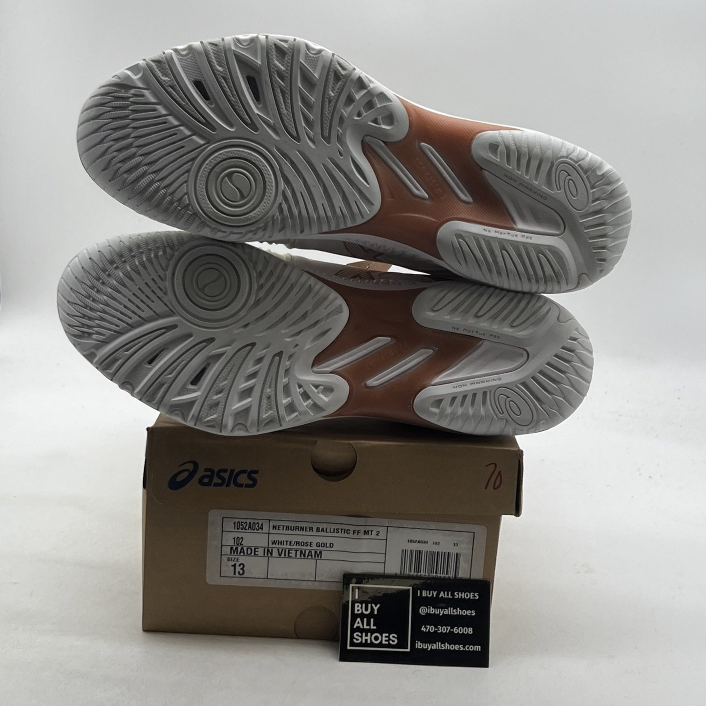 Size 13W - ASICS W Netburner Ballistic FlyteFoam 2 Volleyball Shoes (1052A034)