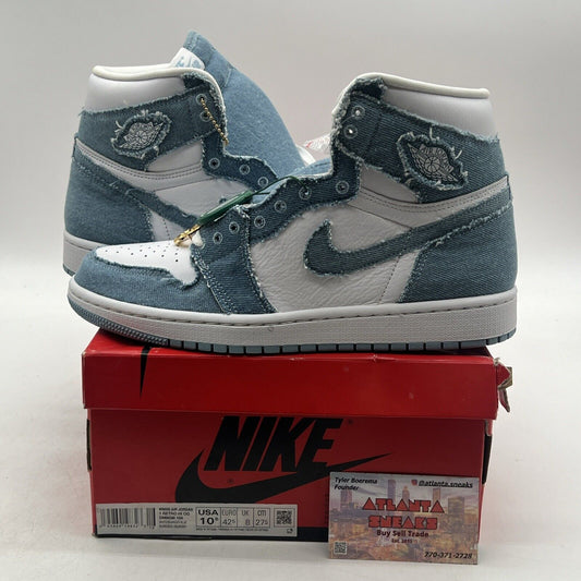 Size 10.5 - Jordan 1 High OG Denim 2022 White (DM9036-104)