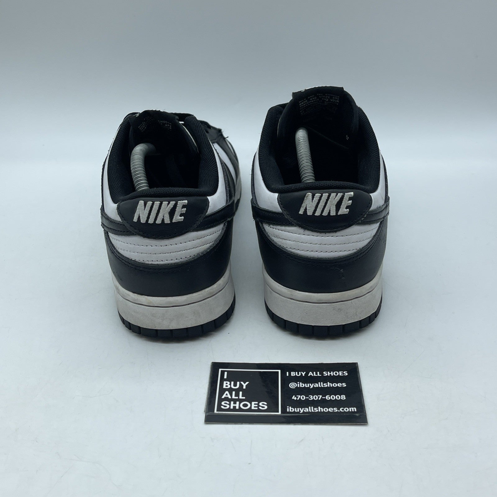 Size 10.5 - Nike Dunk Low Black White Leather (DD1391-100)