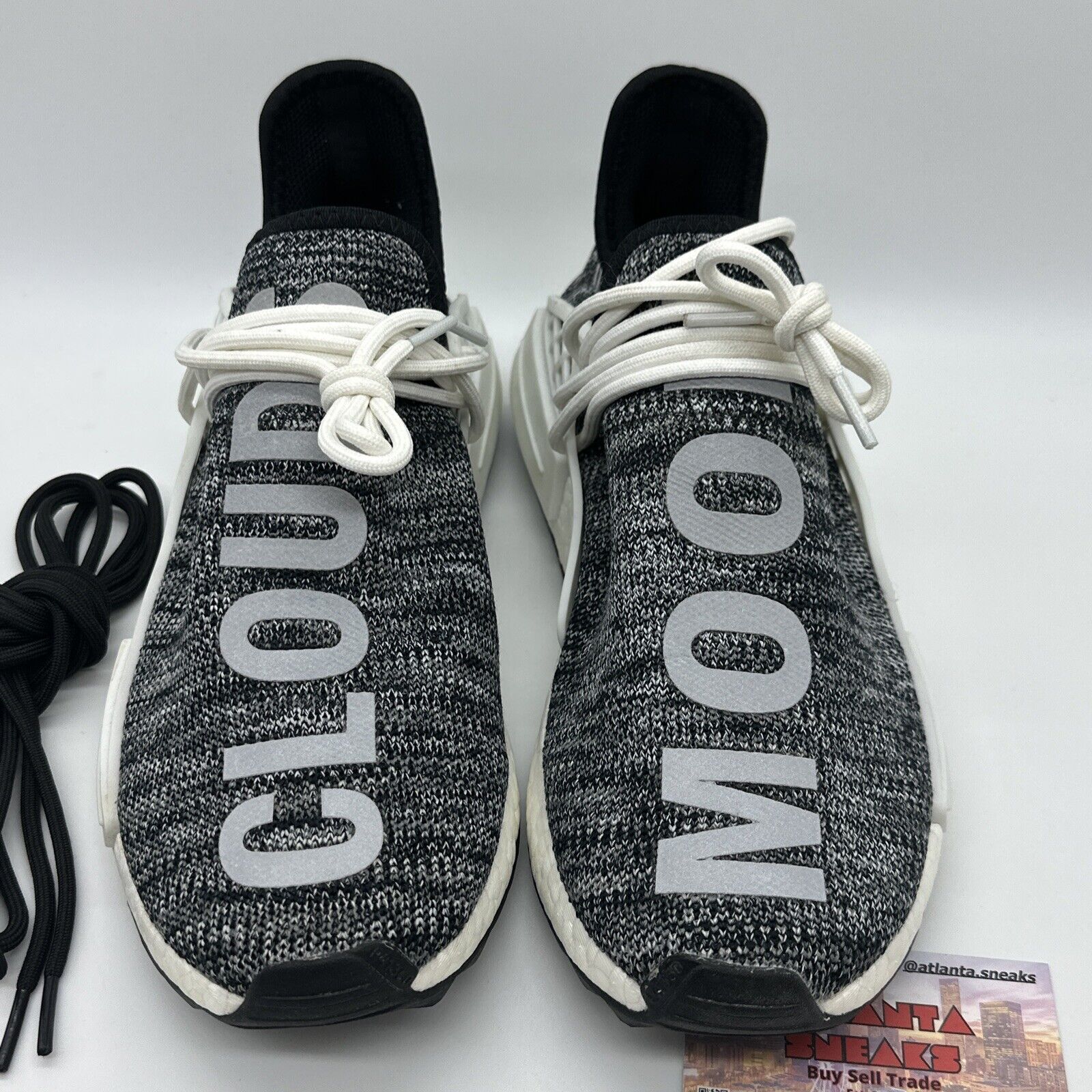 Size 9 - adidas NMD Human Race Trail x Pharrell Oreo 2017