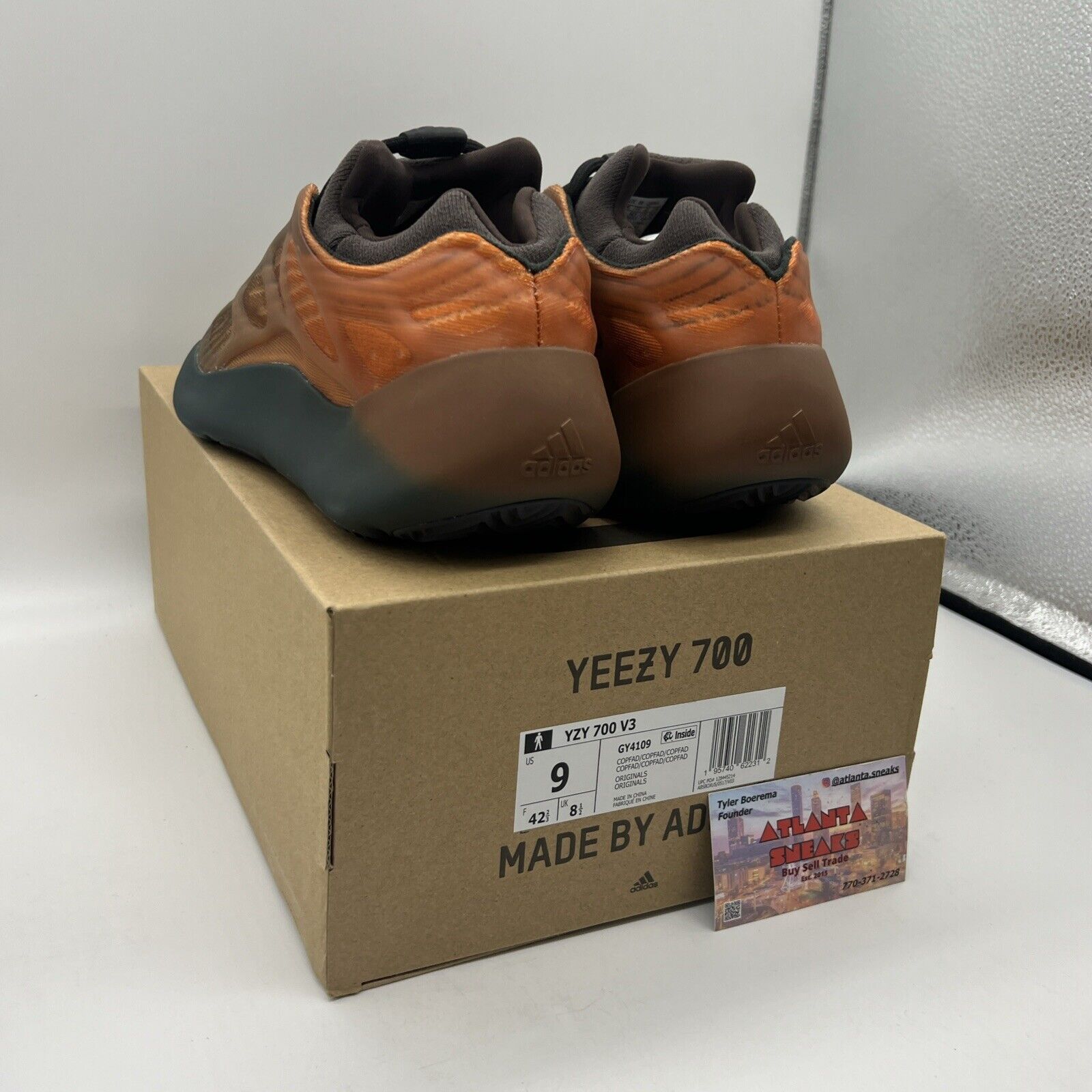 Size 9 - adidas Yeezy 700 V3 Copper Fade Brand New Og All Brown DS Sneakers