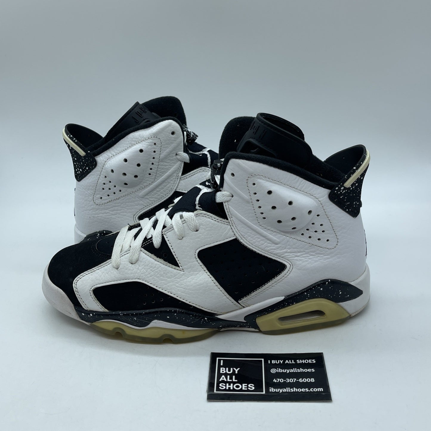 Size 9 - Air Jordan 6 Retro Oreo Black White Suede Leather (384664-101)