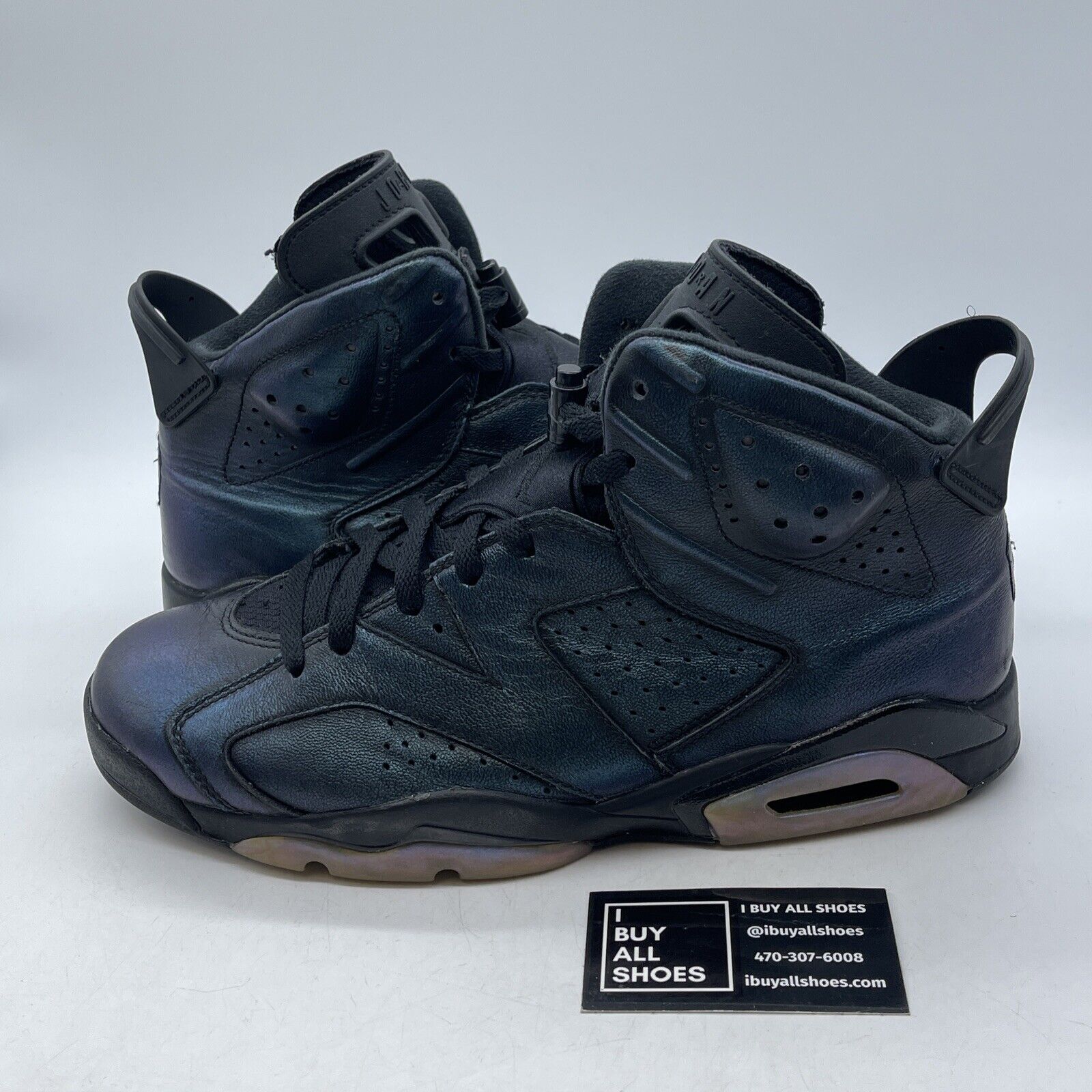 Size 11.5 - Air Jordan 6 Retro All Star Chameleon Blue Purple (907961-015)