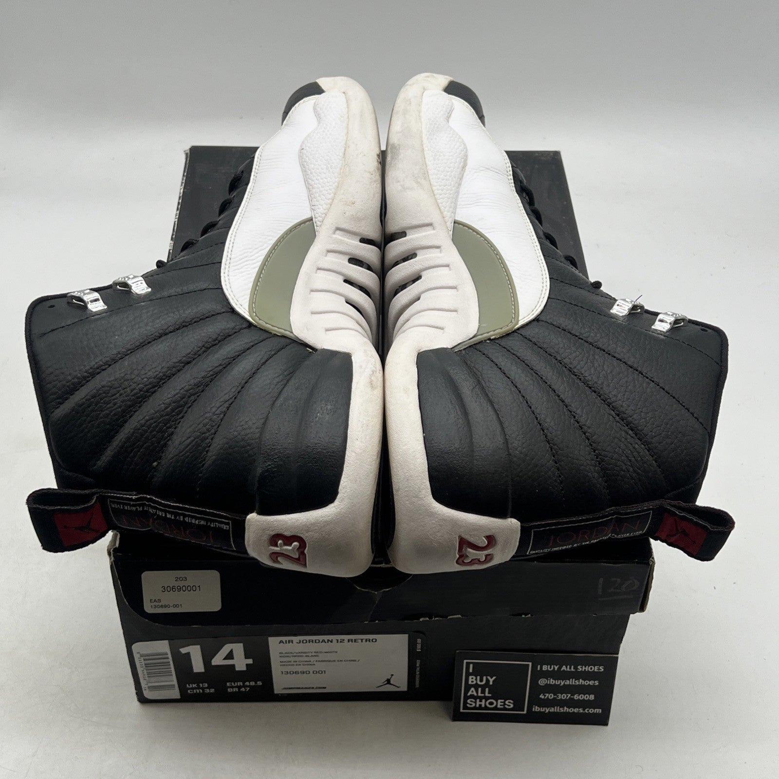 Size 14 - Air Jordan 12 Retro 2012 Playoff (130690-001)