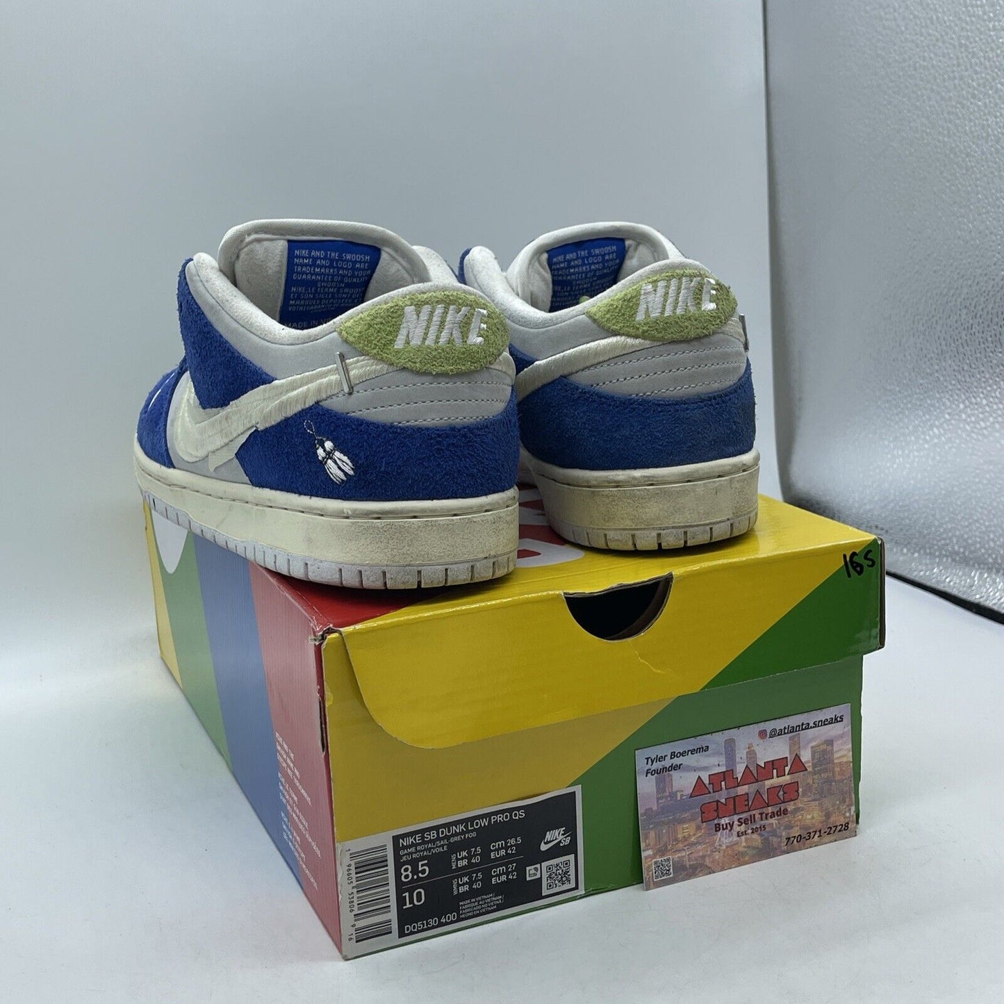 Size 8.5 - Nike Fly Streetwear x Dunk Pro SB Low Gardenia Blue (DQ5130-400)