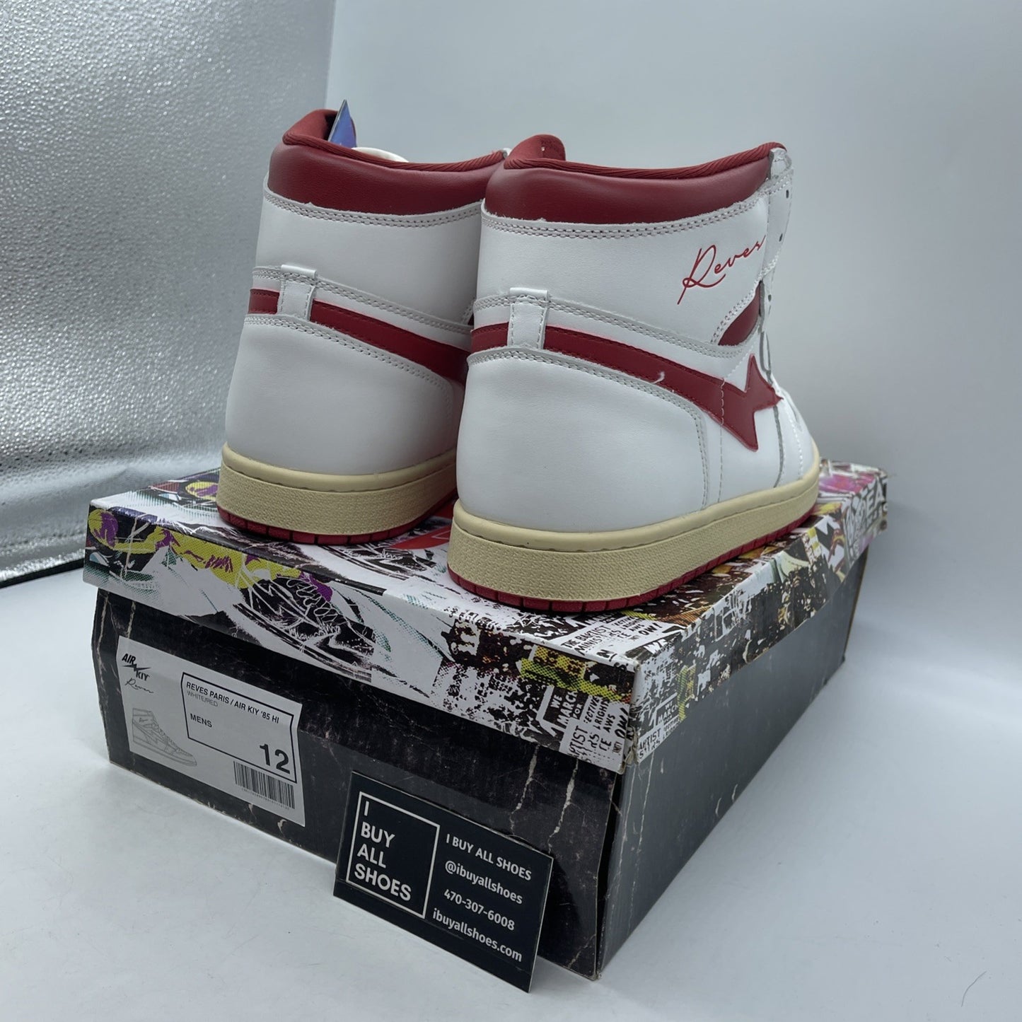 Size 12 - reves paris air kiy White Red