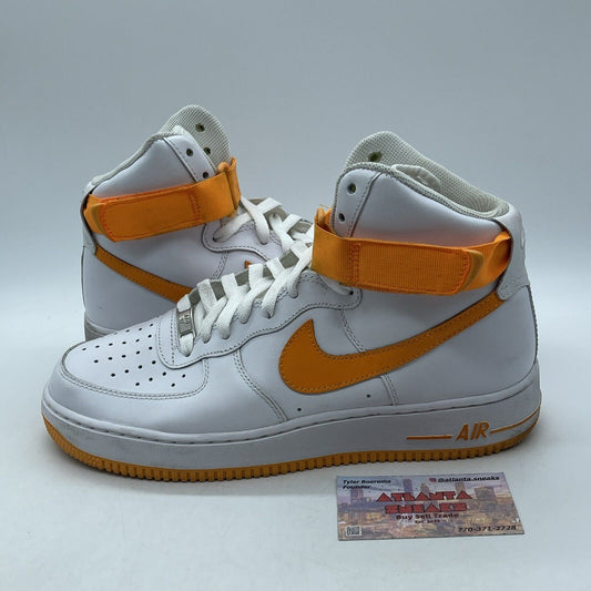 Size 9 - Air Force 1 High White Vivid Orange White Leather (315121-180)