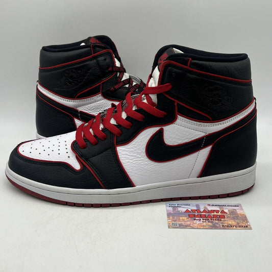 Size 14 - Jordan 1 Retro High OG Bloodline 2019 Black White Leather (555088-062)