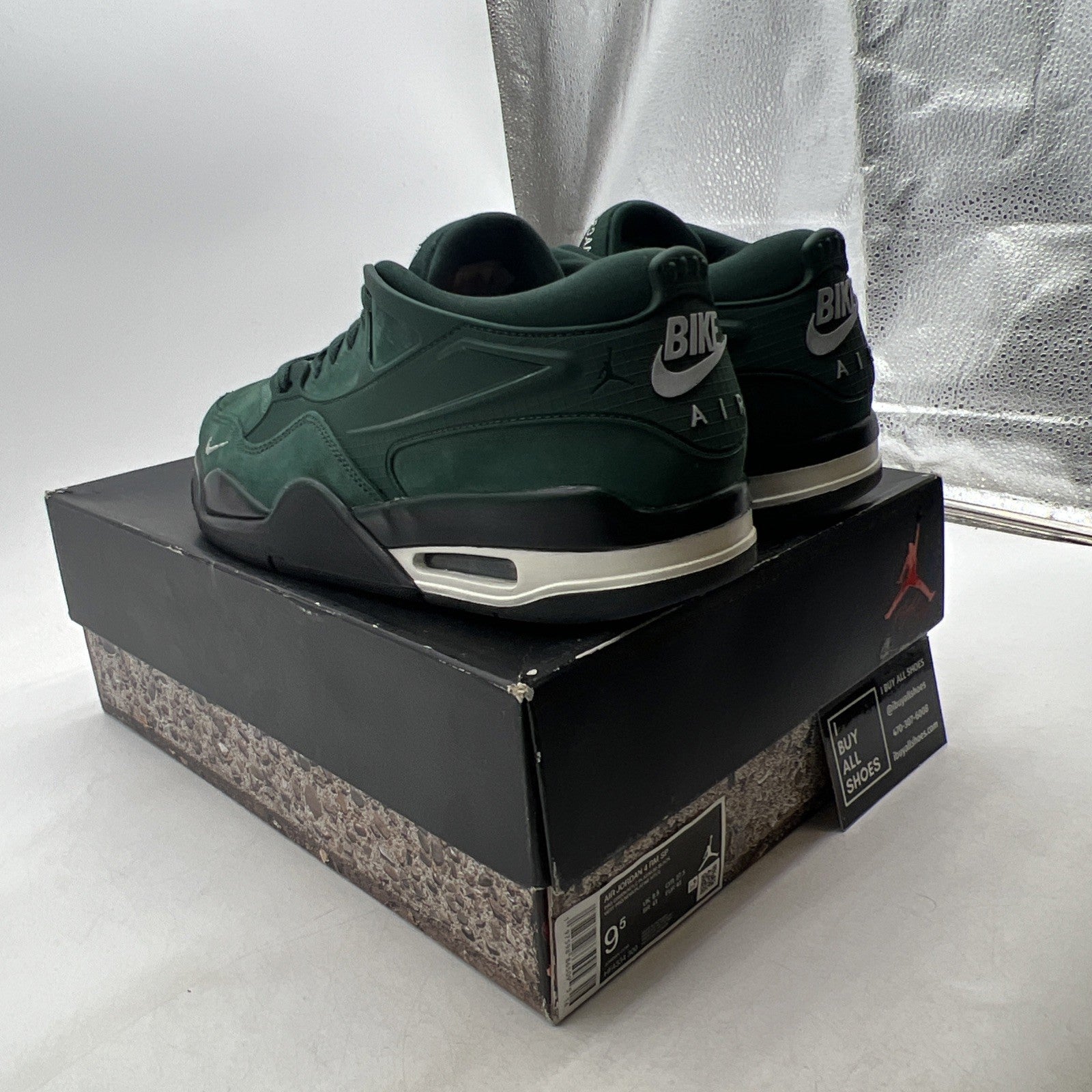 Size 9.5 - Nigel Sylvester x Air Jordan 4 RM SP Fence Green (HF4334-300)