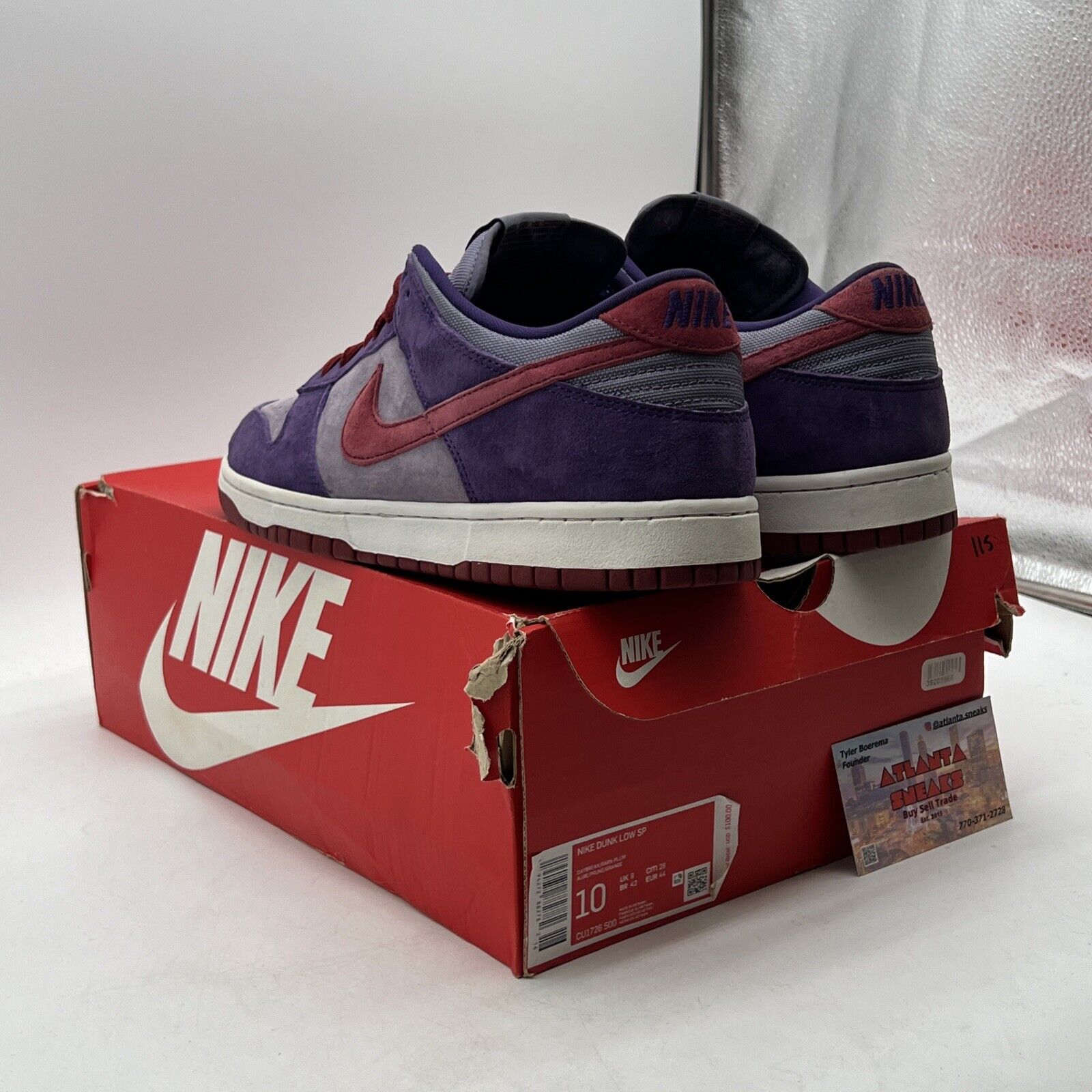 Size 10 - Nike Dunk Retro Vol. 1 SP 2020 Low Plum (CU1726-500)