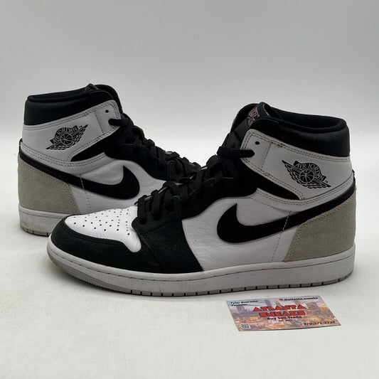 Size 12 - Jordan 1 Retro OG High Stage Haze White Grey Black Suede (555088-108)