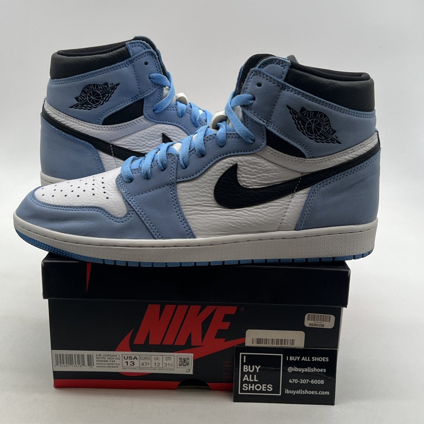 Size 13 - Air Jordan 1 Retro OG High University Blue (555088-134)