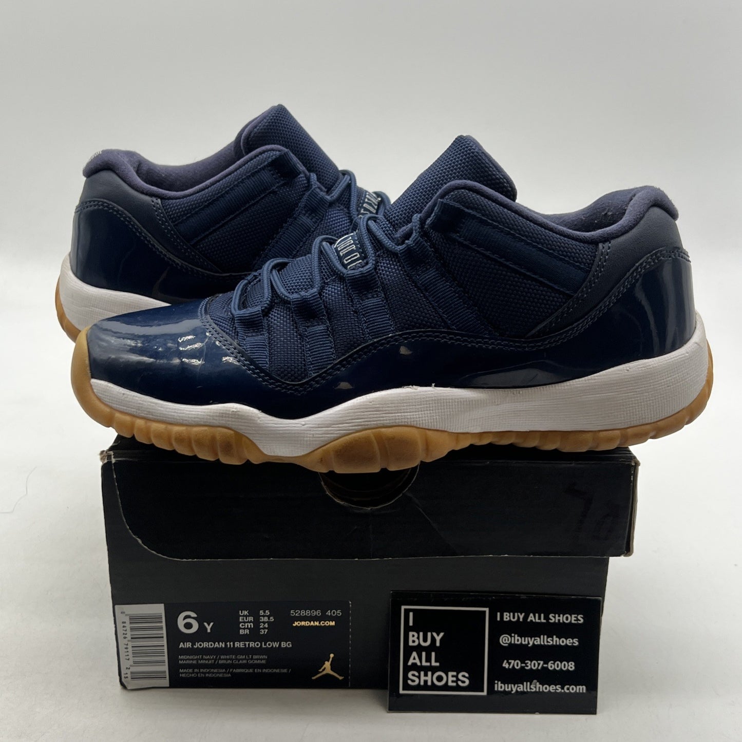Size 6Y - Air Jordan 11 Retro Mid Navy Gum (528896-405)