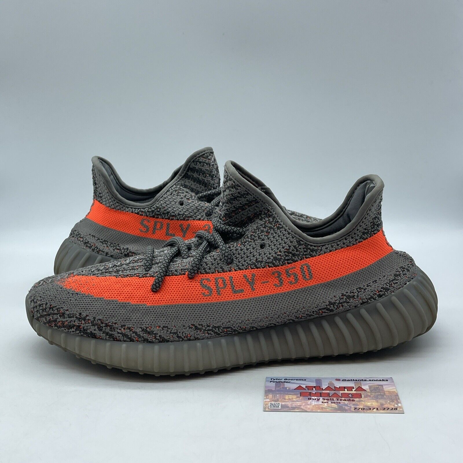 Size 11.5 - adidas Yeezy Boost 350 V2 Low Beluga Reflective Gray Orange (GW1229)