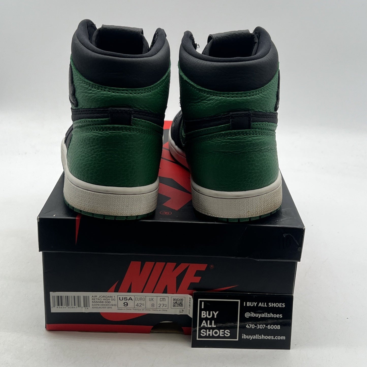 Size 9 - Air Jordan 1 Retro OG High Pine Green 2.0 (555088-030)